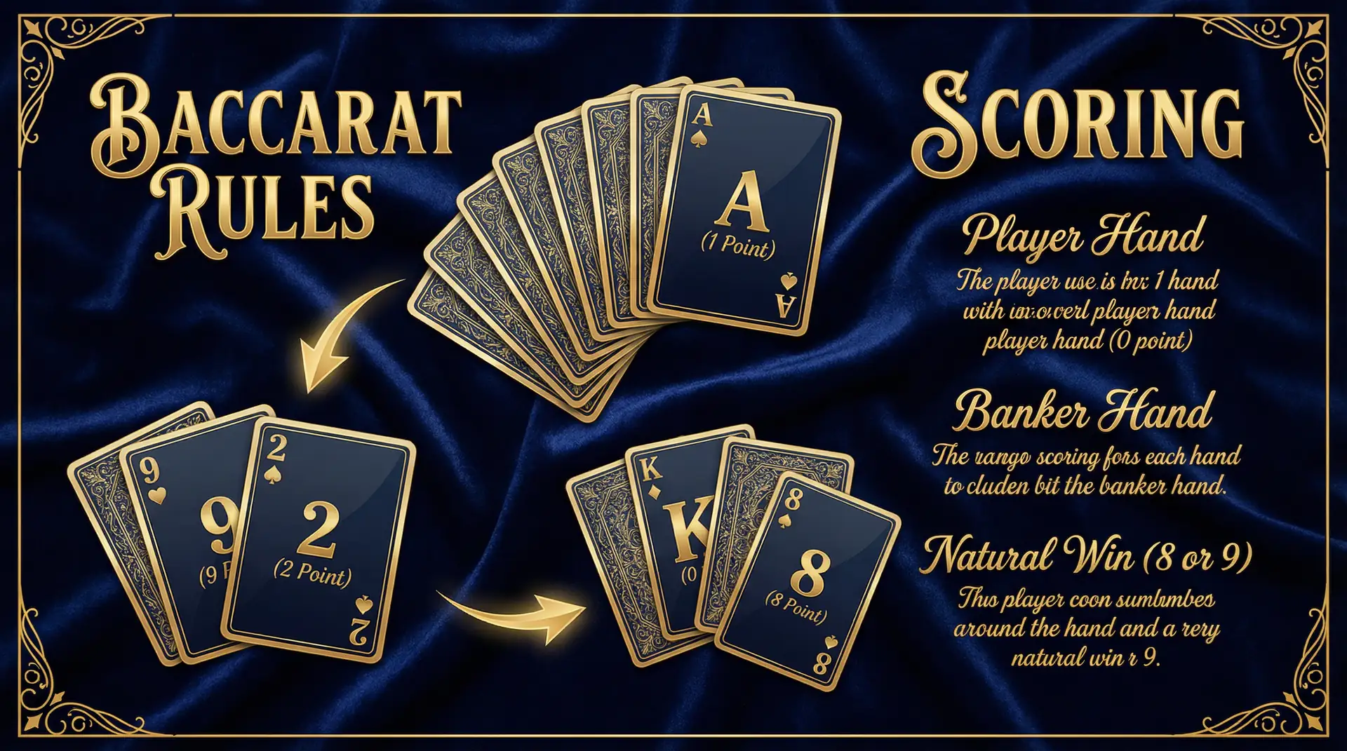 百家乐规则详解 — 点数计算与补牌条件